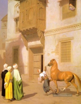 Jean Léon Gérôme Werke - Cairene pferd Händler Griechisch Araber Orientalismus Jean Leon Gerome